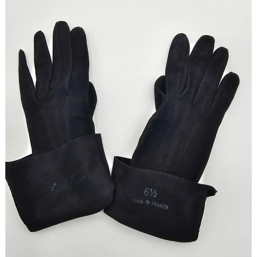 6 Pairs of Vintage Women's Gloves - Leather/Fabric Size 6/6.5/M - Picture 4 of 13